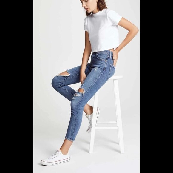 AGOLDE Sophie Distressed Cropped Skinny Jean - Picture 9 of 9